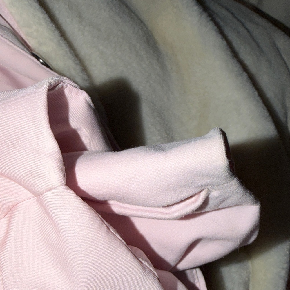 Hollister Light Pink Faux Fur Puffer Jacket w/Hood - Picture 4 of 6